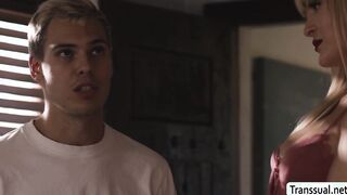 Slutty TS Tori Easton loves getting analed by cock