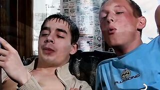 Mind blowing throatfuck up close with Skuby and Veso