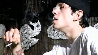 Horny handsome lads enjoy smoking butts and pounding ass