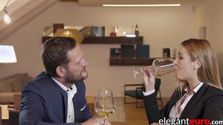 Mesmerizing Euro maid pleases her boss with her stunning ass