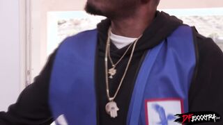 Cougar Sophia invites two BBC black guys in