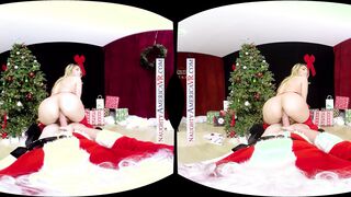 Santa's erotic helper Stephanie West sits on your penis for Xmas