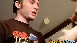 Deviant straight amateurs jack off and fuck sex doll