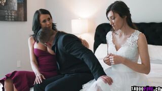 Stepmom letting wifes husband suck her breast