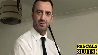 Pierced anal young slut gets her tight ringpiece ruined