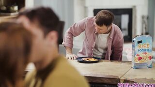 Stepson cucking his stepmoms boyfriend