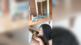 Ebony Teen Sucking BBC