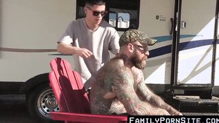 Patio crude from the rear fucking among stepdad and his banned search