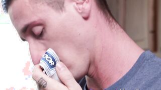Gay deviant Lance Ford barebacked after pantie sniffing