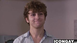 Twink gets ass fucked for the first time by a hot jock