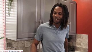 Busty black hot wife cheats on husband with neighbor