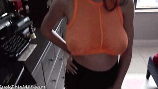 Huge Boobs Tifa GORGEOUS Brunette Stripper Step Sister Fucks Step Brother In Secret -