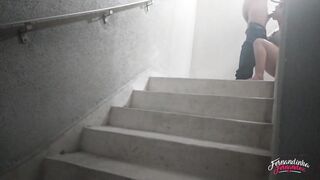 I gave it to the pizza delivery bro on the stairs
