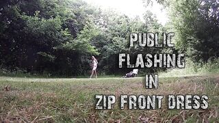 Outside Flashing (inside Zip Front Dress)
