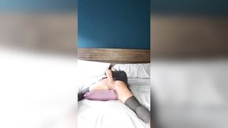 Pillow humping lusty skank