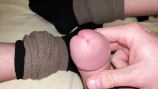 Enjoys Dick squirts on Socks while Masturbating. Royal Jerk on Socks