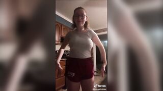Tiktok (35) - Braless amateur flashes huge melons watch through