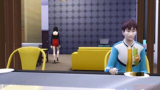Korean Sister Fucks Sleeping Brother After Waking Him Up Blowing