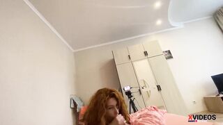 Ginger College Girl Fucks with her Classmate after Classes