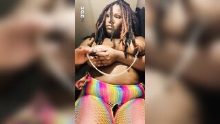 Freaky Goddess Plays With Her Tasty Hooters On 3XLG