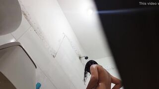 I spy her into the shower after school