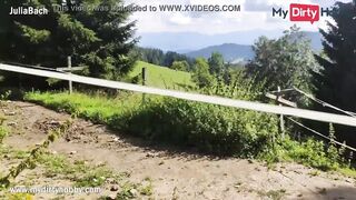 MyDirtyHobby - Outside stranger banged with slim amateur