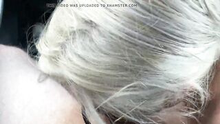 goddess blonde Carmen Monroe blows her buddy's dick