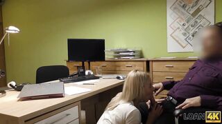 LOAN4K. 18 Yo women undresses into loan office for necessary money