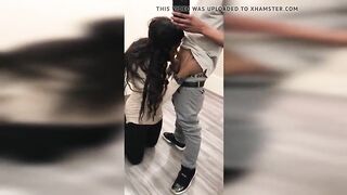 Lovers got caught into dressing room