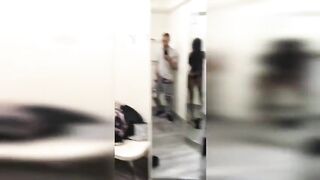 Lovers got caught into dressing room