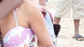 voluptuous orange bikini butt