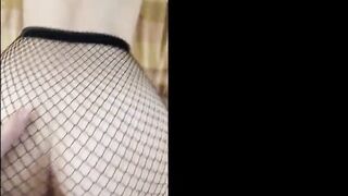 sultry bitch moans loudly while sitting on a penis