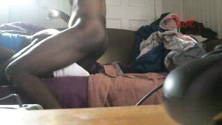Black Butt Bent over Creampied