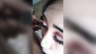 Petite Asian Sucks BBC for Cash