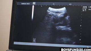 Little young man infiltrated hard and crude by rock hard dick