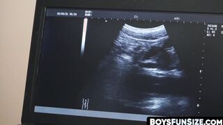 Little young man infiltrated hard and crude by rock hard dick