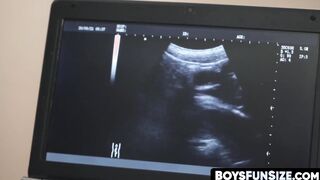 Little young man infiltrated hard and crude by rock hard dick