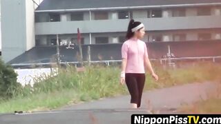 Japanese delights feel embarrassed when watched while peeing