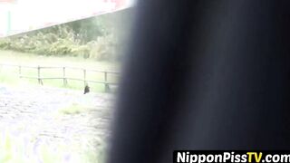 Japanese delights feel embarrassed when watched while peeing