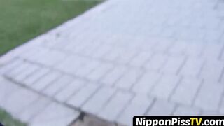Japanese delights feel embarrassed when watched while peeing
