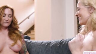 Stepmom facesitting lesbian stepdaughter