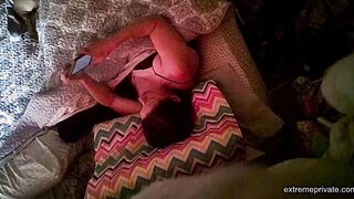 watching fingering stepmom while I jerk off