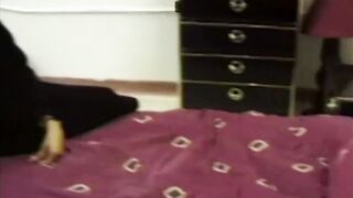 Retro mommy gives passionate blowjob before riding rough