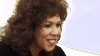 Retro mommy gives passionate blowjob before riding rough