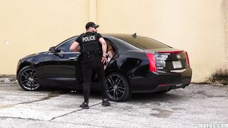 Mofos - Ashly Anderson saved  cop, and pays back by ping to her knees and sucking his