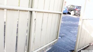 Mofos - Ashly Anderson saved  cop, and pays back by ping to her knees and sucking his