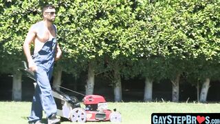 Untouchable sex when twink sucks and screws his stepbrother on cam
