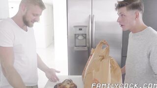 Young twink taught a lesson in bareback by his daddy
