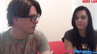 UK teen babe Danielle Darlow pussy play and POV blowjob