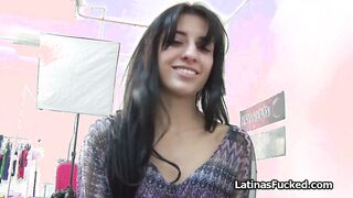 Fucking Latina newbie Vanessa at the agency